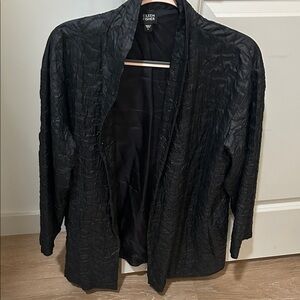 Eileen Fisher Elegant Black Quilted Jacket